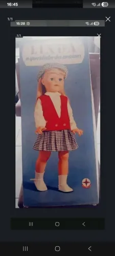 Boneca linda da estrela somente a caixa 