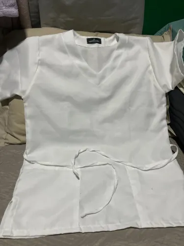 Roupa branca para hospital scrub branco M