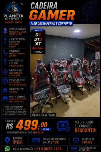 Cadeira gamer diversas marcas