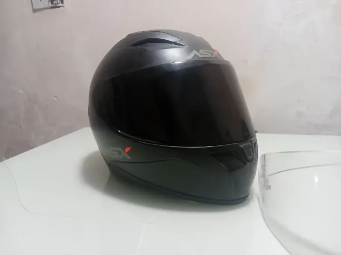 Capacete Moto Asx City Solid 60 ( apertado, cabe até 58)
