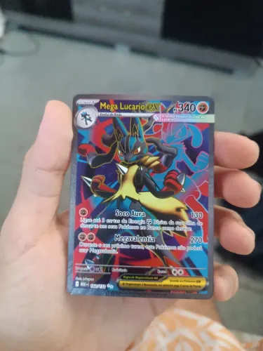 Carta pokémon mega Lucario ex Full ART