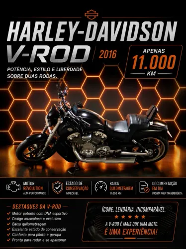HARLEY VROD 2016 11km