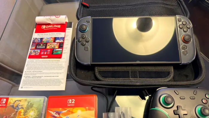 Nitendo Switch 2 + acessorios + garantia até julho 2027