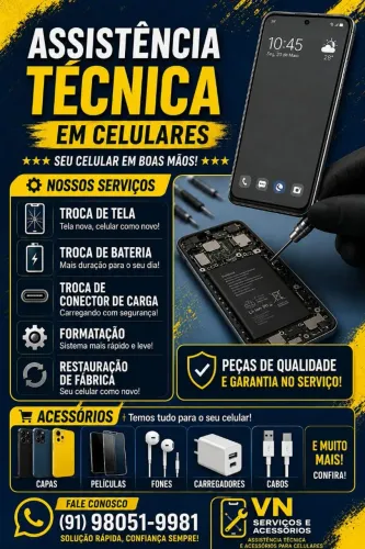ASSISTENCIA TÉCNICA EM CELULARES!!!