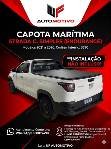 Capota marítima Strada cabine simples 2021