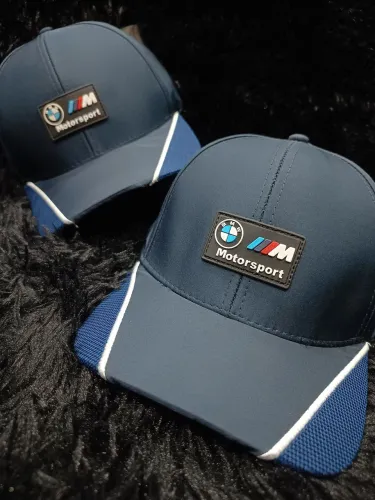 Boné da BMW MotorSport Aba Curva Fecho Snapback Tradicional Ajustável