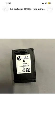 Cartucho de Tinta HP664 Preto F6V29A