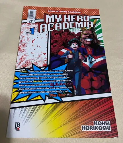 Mangá My Hero Academia vol 1, R$15,00