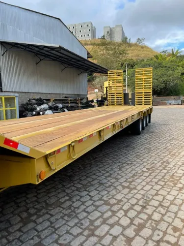 Carreta Prancha Rodo Clara 2026 03 Eixos 12 por 3.20 com Pneus