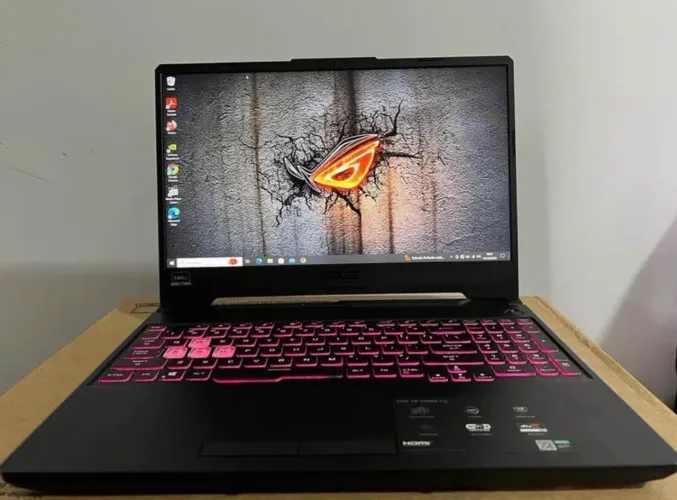 Notebook Asus Tuf i5 12ªRTX 3050 16Gb Ram SSD 512Gb Nvme FullHD Tec. RGB Wifi6