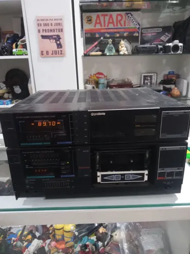 Lote Gradiente Vintage: Tuner T-275 + Deck Cassete D-475 (Para Restaurar ou Peças)