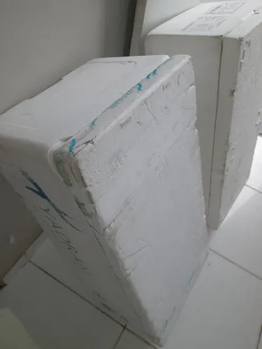 Cx de isopor usado pra levar logo só hoje as duas por 65,00
