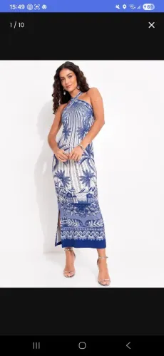 Vestido midi farm novo original