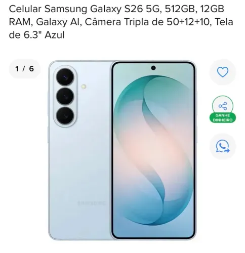Samsung S26 Ultra 12/512GB ** LACRADO ** Azul