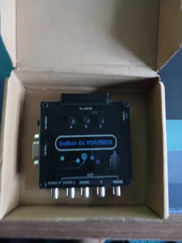 Bitfunx RGBS VGA para YPBPR Conversor de componente SCART para YPBPR YCBCR para consoles