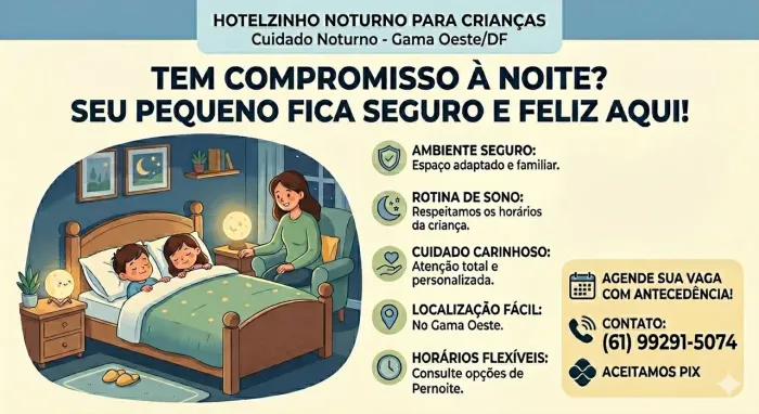 Hotelzinho Noturno e Cuidados Infantis - Segurança e Carinho para seu Pequeno