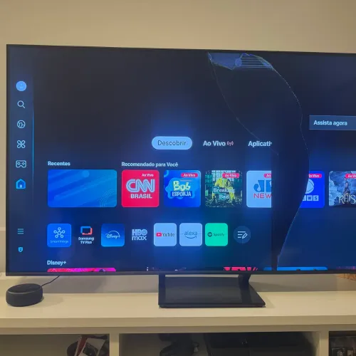 Samsung QLED qn55 tela quebrada