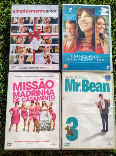 Kit dvd - Mr. Bean, missão madrinha de casamento, simplesmente amor, etc.