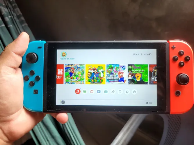 Vendo Nintendo Switch V2 Desbloqueado (128 GB) - Pronto para jogar! ?