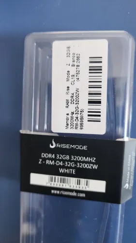 Memória RAM 32GB 1x32gb 3200Mhz Rise Mode Z White. CL19