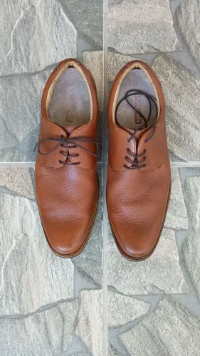Sapato de couro Samello marrom