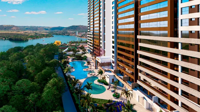 APARTAMENTO TWO HILL NO GRAND HILL RESIDENCE RESORT  CONFORTO E NATUREZA ÀS MARGENS DA REP