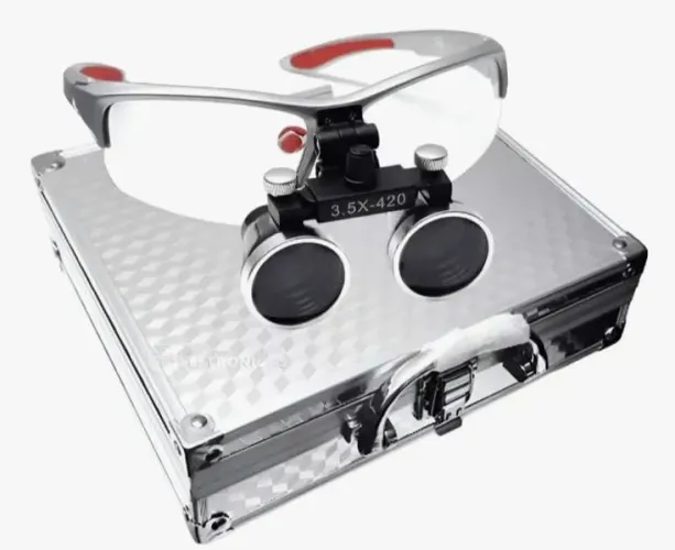 Óculos lupa cabeça binocular com fósforo óculos Dentista