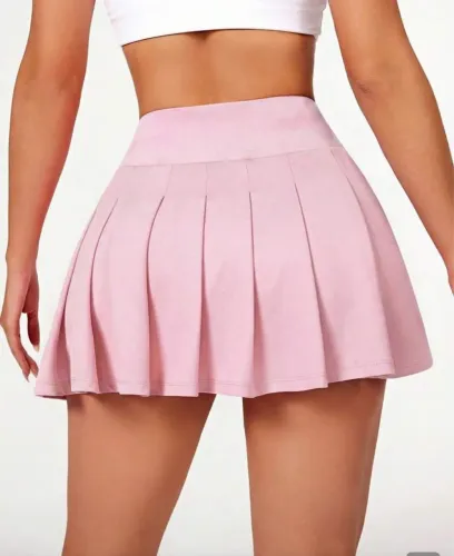 Vendo saia plissada rosa m