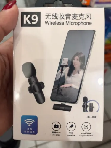Microfone de lapela sem fio NUNCA USADO