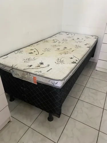 Cama Box solteiro com baú 