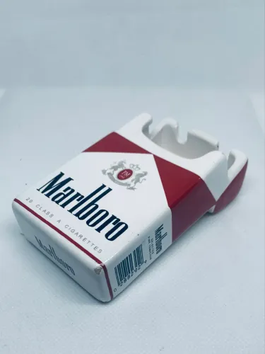 Cinzeiro Vintage Marlboro em Cerâmica - Colecionável