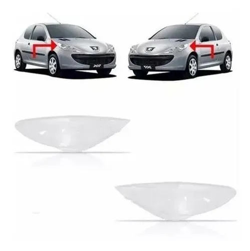 Par Lente Farol Peugeot 207 2009 2010 2011 2012 13 2014
