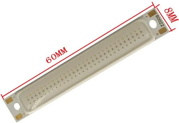 Led Cob Módulo 70lm Cob Strip Kit 2 Unid. Led Cob 3v 3w L60x8mm Azul Automação COD-CP327 