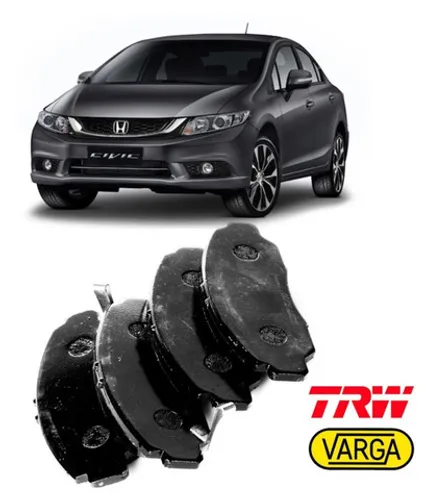 Pastilha De Freio Dianteira Trw Honda Civic 2012 2013 2014 2015 2016