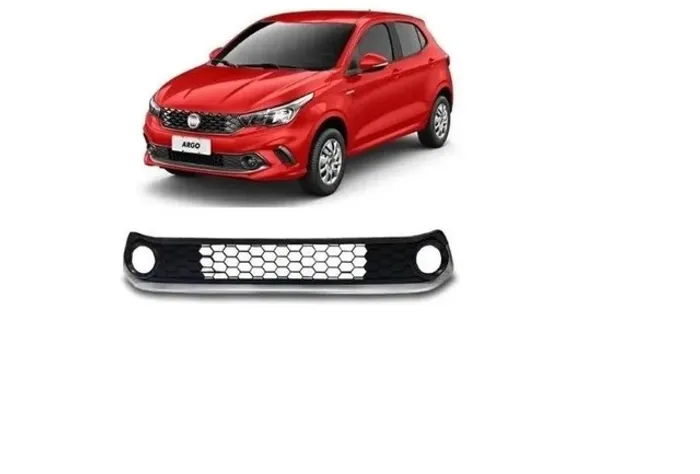 Grade Inferior Com Friso Cinza Fiat Argo 2017 2018 2019