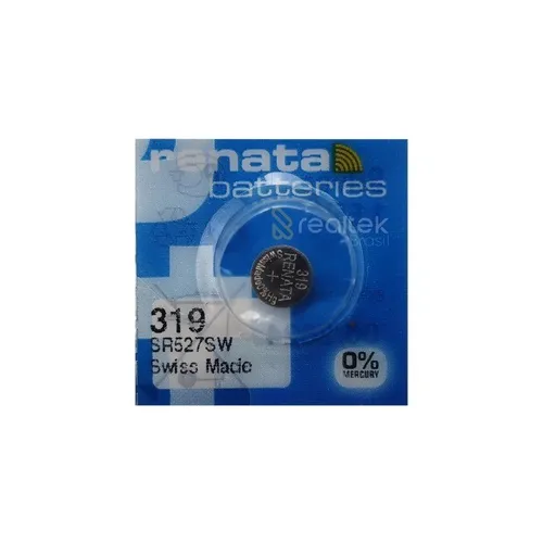Pilha Bateria 319 SR527SW Renata - 1 Unidade