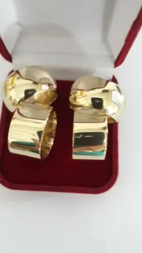 Par aliança moeda antiga noivado ou casamento 