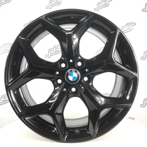 Jogo De Roda Bmw X-1 Original Preto Brilhante 5x120 - 18x7  aro 18