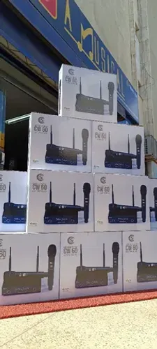 Microfone Digital duplo UHF