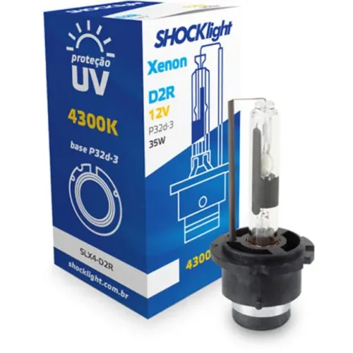 Lâmpada Farol Xenon D2R - 4300K 35W 12V - SLX4-D2R