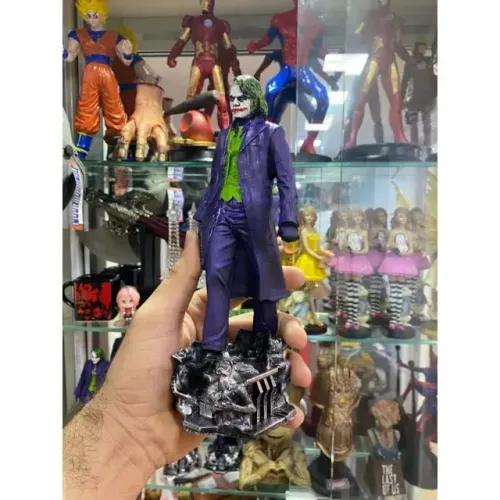 Boneco Coringa Joker Miniatura Realista fiel ao filme Cavaleiro das Trevas Feito de Resina