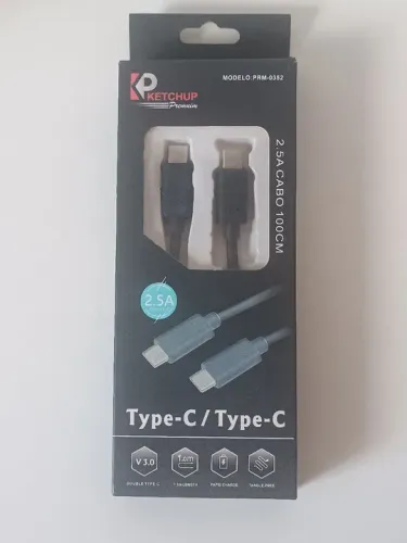 Cabo USB-C para Celular 1m - 2.5A - Rápido e Trançado