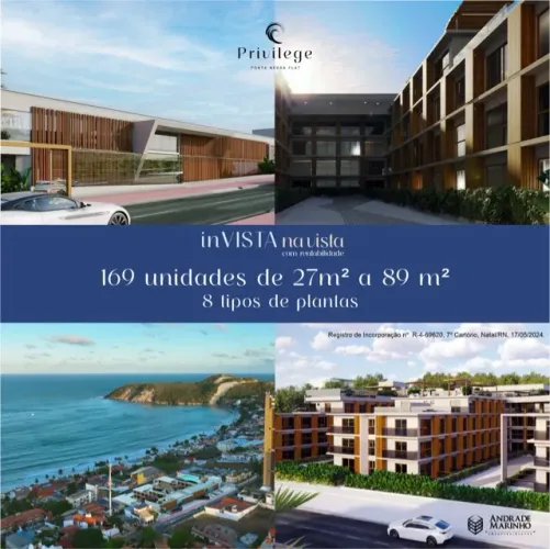 Privillege Flat Luxo em Ponta Negra Beach - Oportunidade