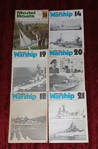 Lote de Revistas Warship - Edições 14, 18, 19, 20 e 21
