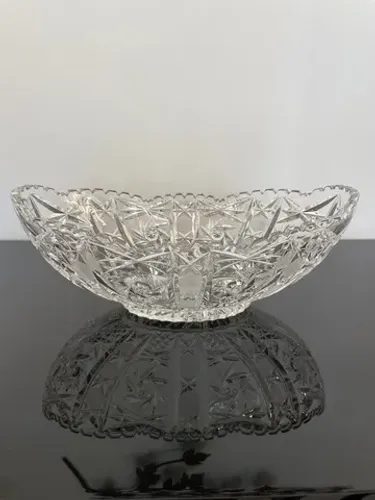 Fruteira Cristal Lapidado Nova