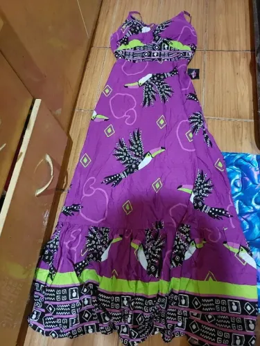 Vestido longo novo estilo farm