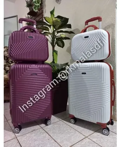 KIT VIAGEM MALA 10KG COM FRASQUEIRA NÉCESSAIRE SÓ 319, ENTREGO!