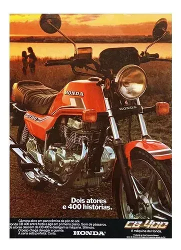 Honda CB 400 - Propaganda original de revista de época - escolha a sua