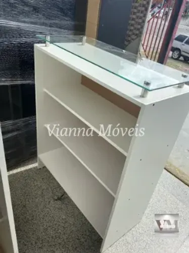 Balcão Atendimento com Tampo de Vidro 6mm - Direto da Fábrica