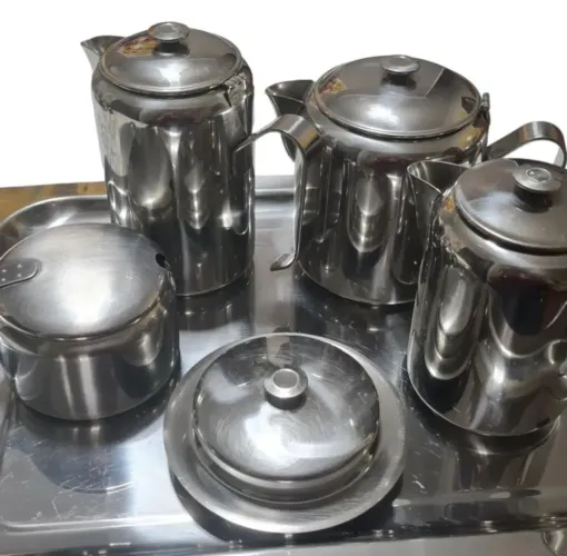 Jogo de chá e café inox
